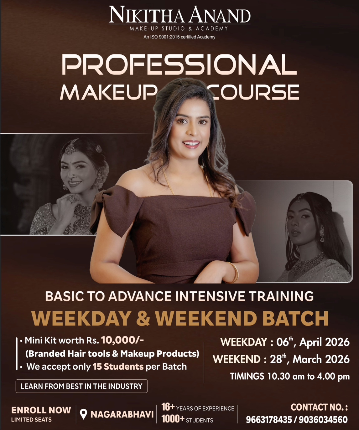 Nikitha Anand Makeup Facebook ad: Instagram