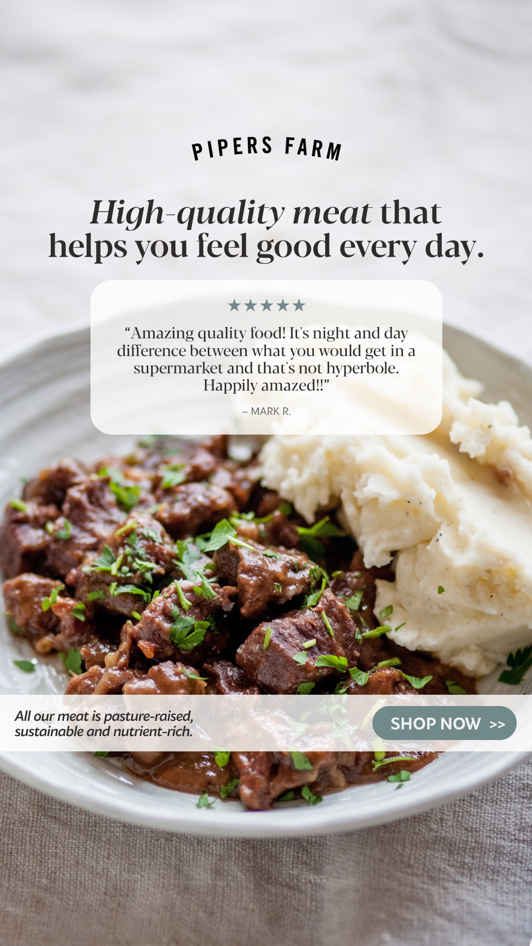 Pipers Farm Facebook ad from Jan 8, 2026