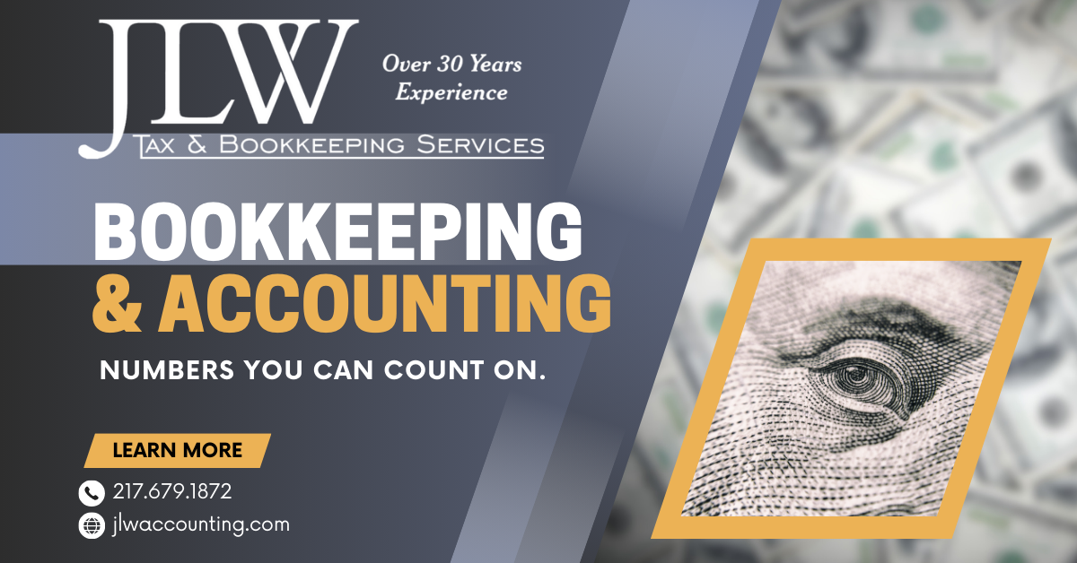 JLW Tax & Bookkeeping Facebook ad: Call Us. We Offer the Lowest Prices Around!