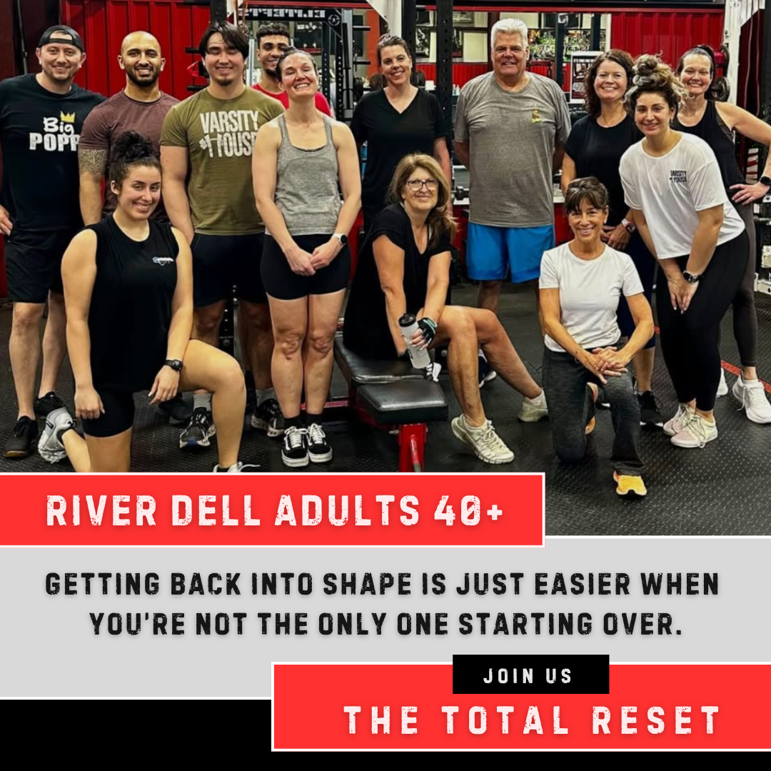 Varsity House Personal Training Oradell Facebook ad: 𝐓𝐡𝐞 𝐓𝐨𝐭𝐚𝐥 𝐑𝐞𝐬𝐞𝐭, 𝐅𝐞𝐞𝐥 𝐁𝐞𝐭𝐭𝐞𝐫…