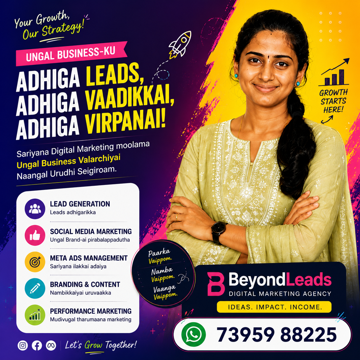 BeyondLeads Facebook ad: Social Media-la Illaya? Appo Unga Business-ai Yaarum Paaka…