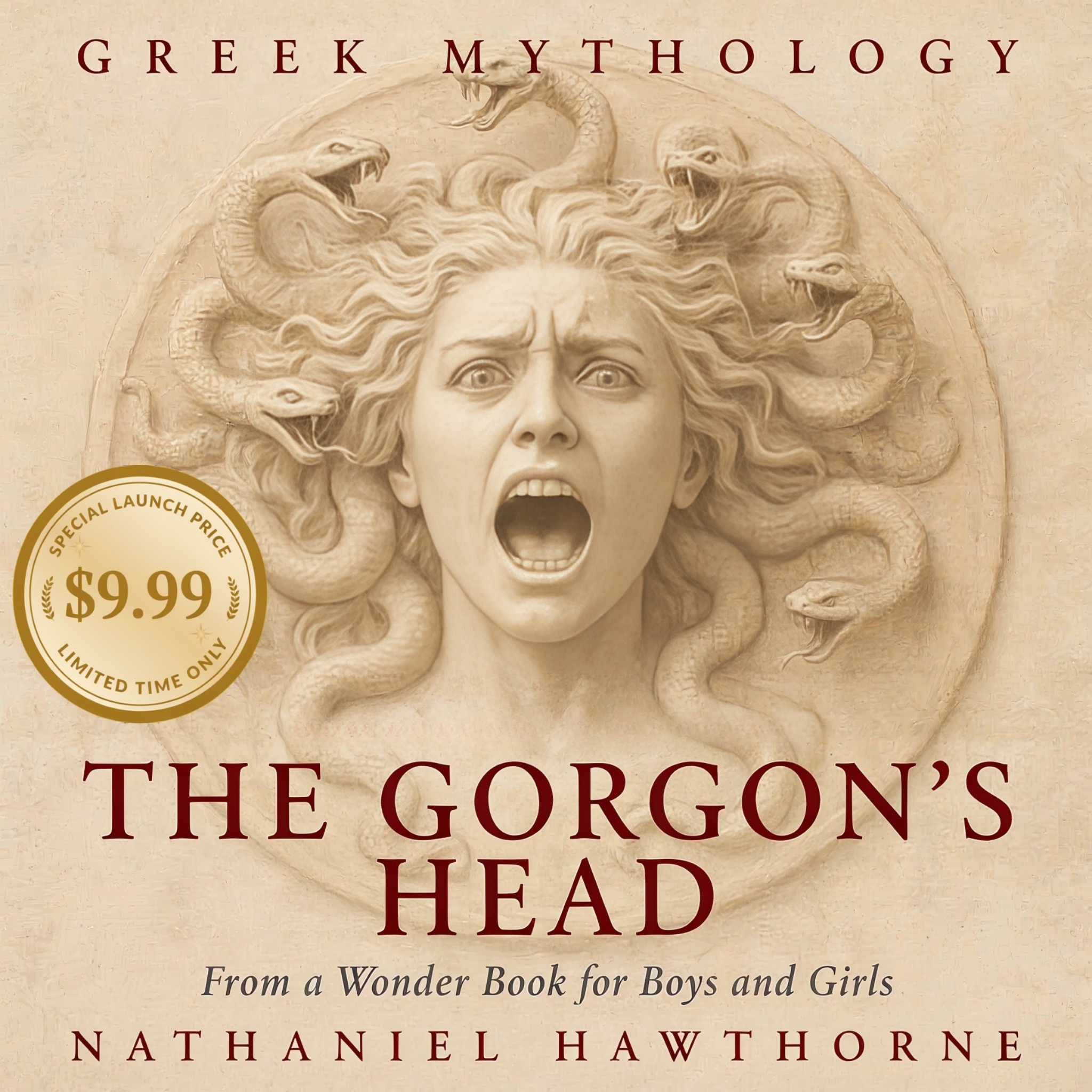 Audiobook Giveaways Facebook ad: Gods, Monsters & Heroes of Ancient Greece