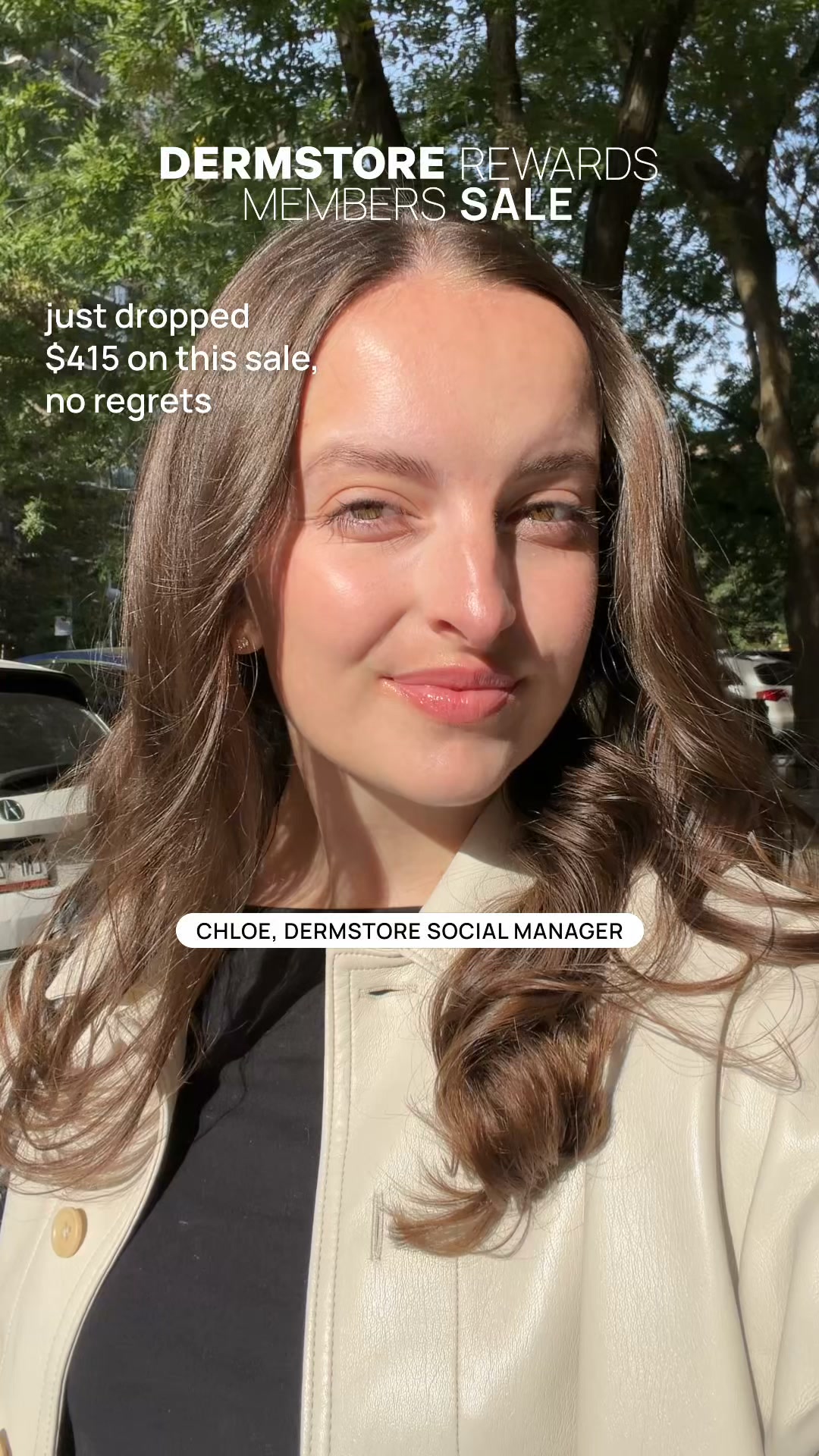 Dermstore Facebook ad: Shop. Earn. Save. Repeat.