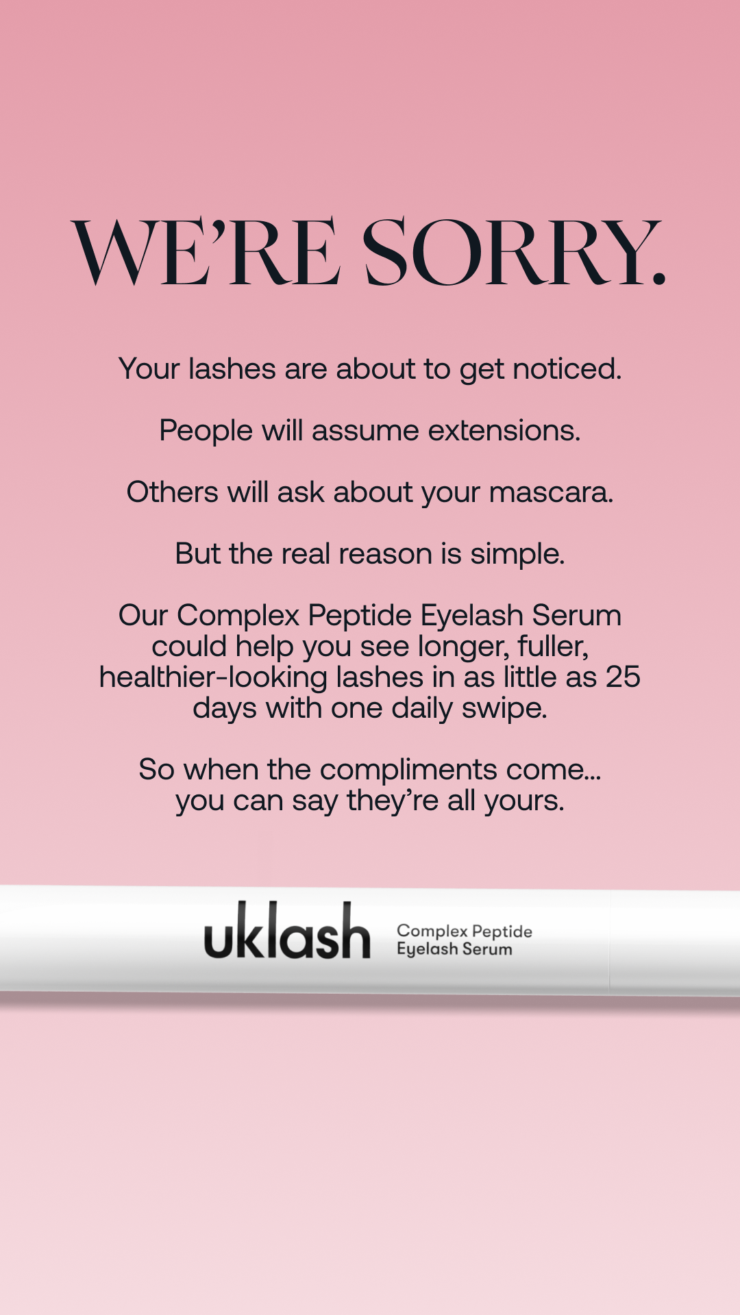 Uklash Facebook ad