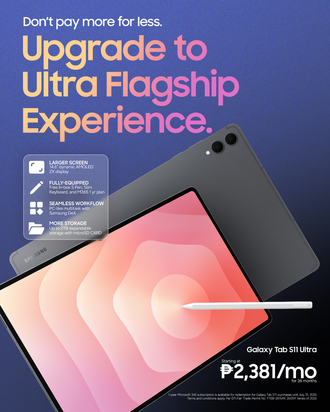 Samsung Facebook ad
