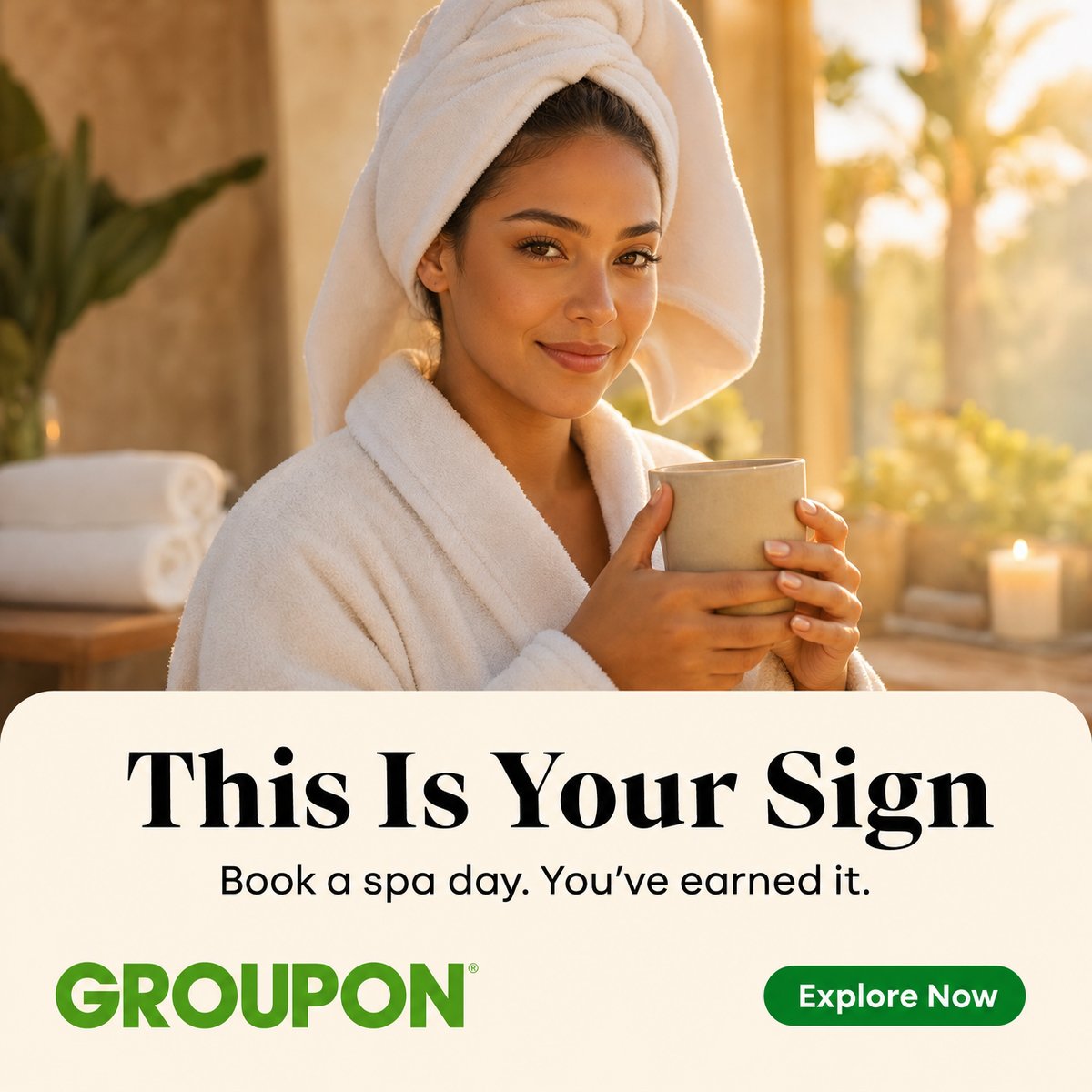 Groupon Facebook ad