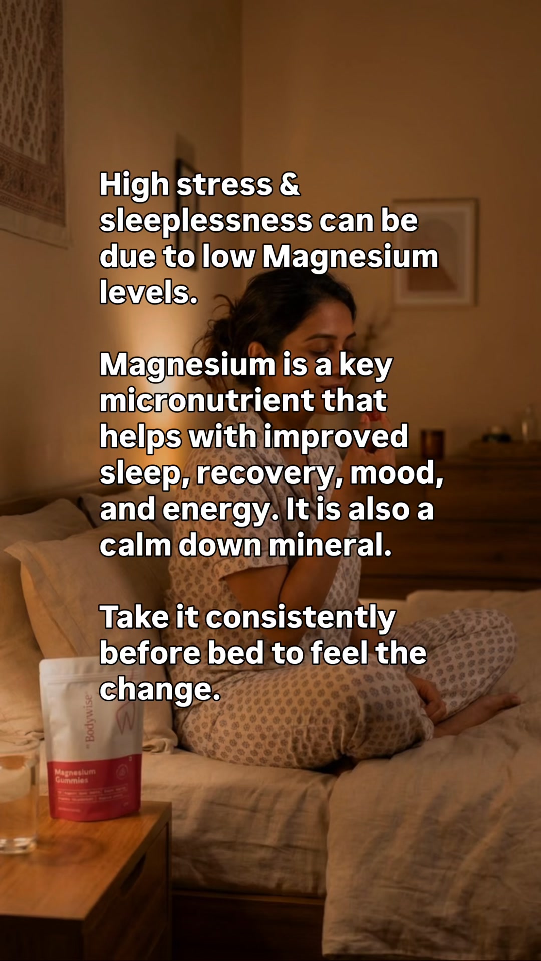 Be Bodywise AE Facebook ad: For relaxed sleep & reducing stress