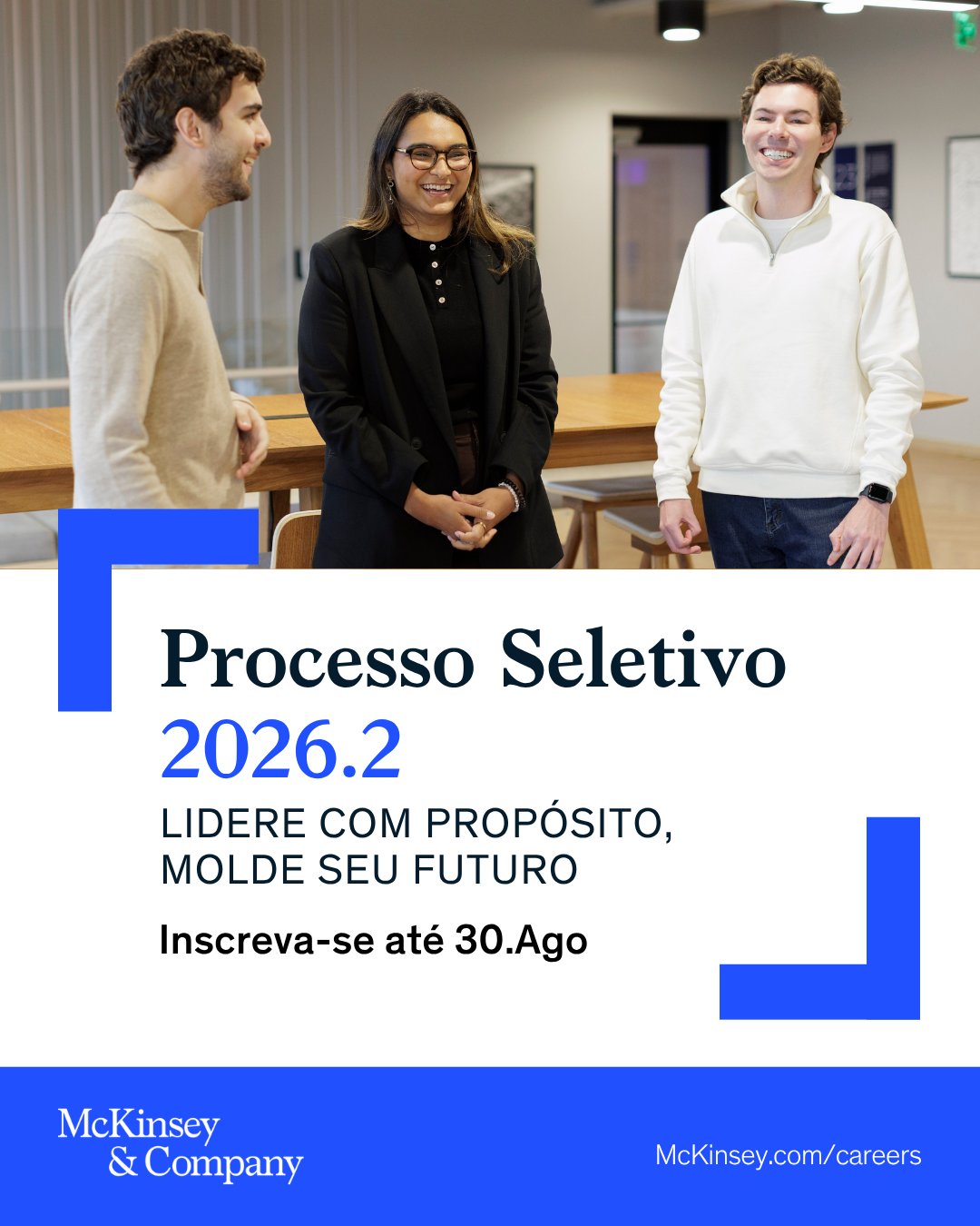 McKinsey & Company Brasil Facebook ad: Chegou a hora de descobrir como você pode…