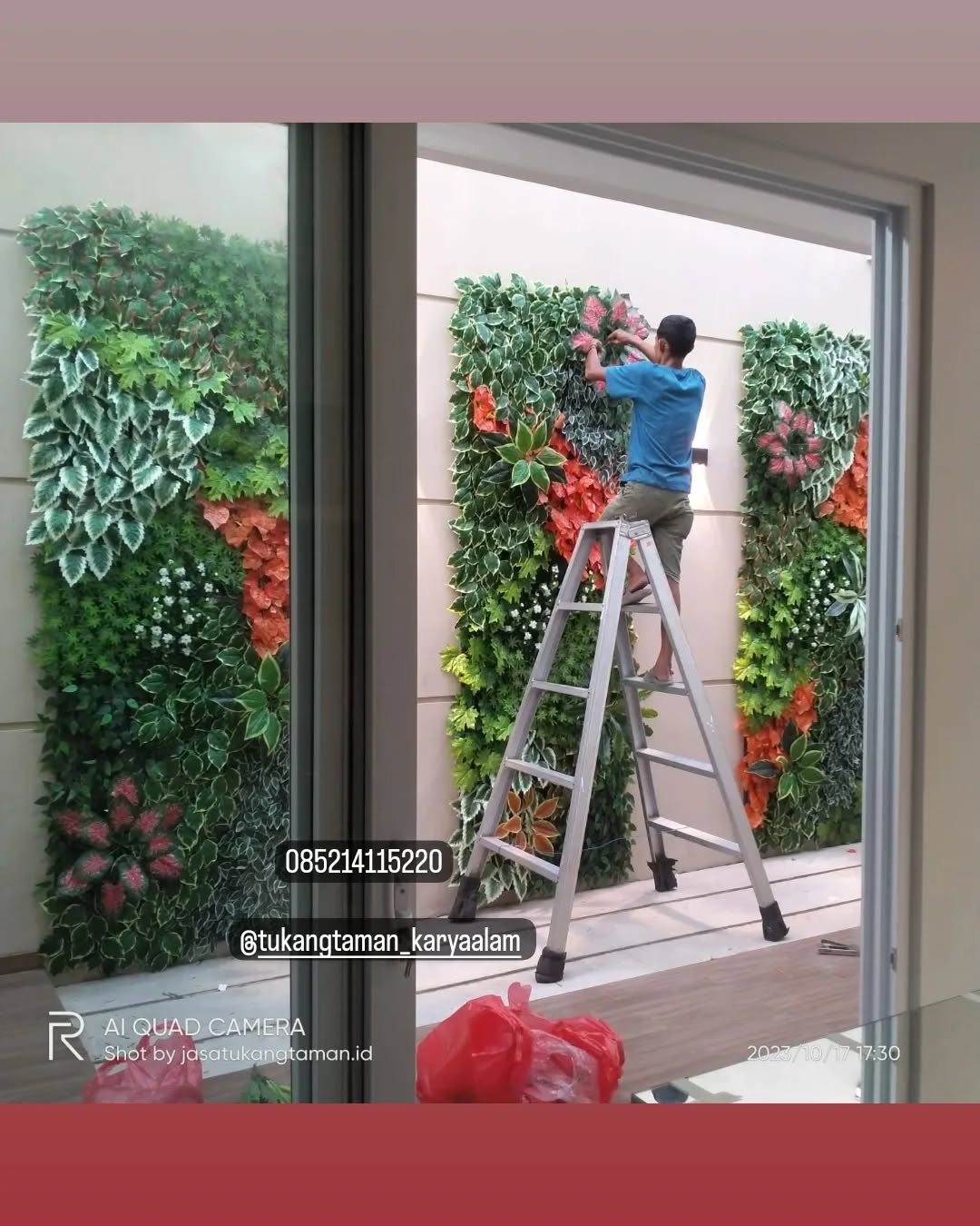 Tukang TAMAN Minimalis DEPOK Facebook ad: Taman vertical sintetis | taman vertikal sintetis |…
