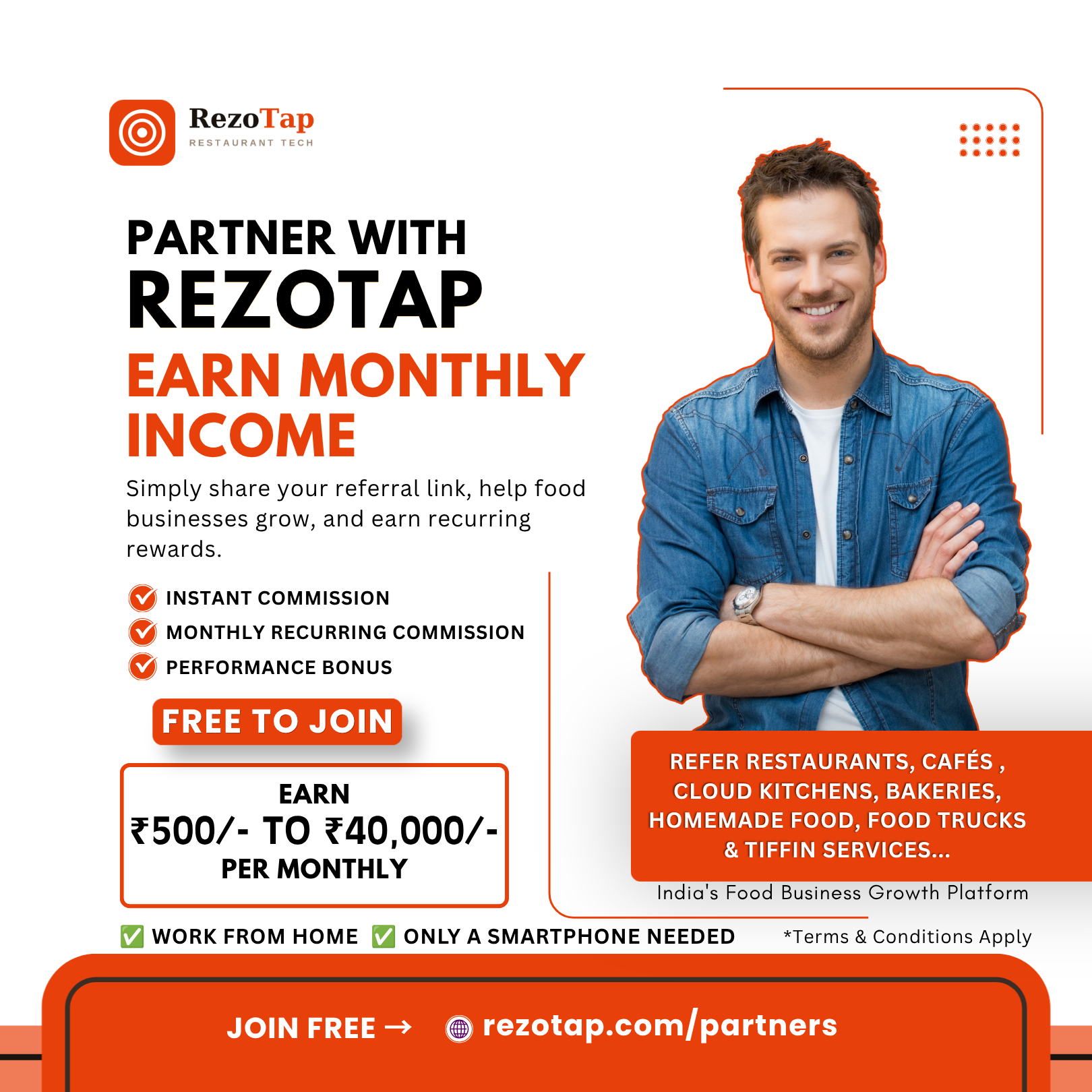 RezoTap Facebook ad: Join RezoTap Partner Program