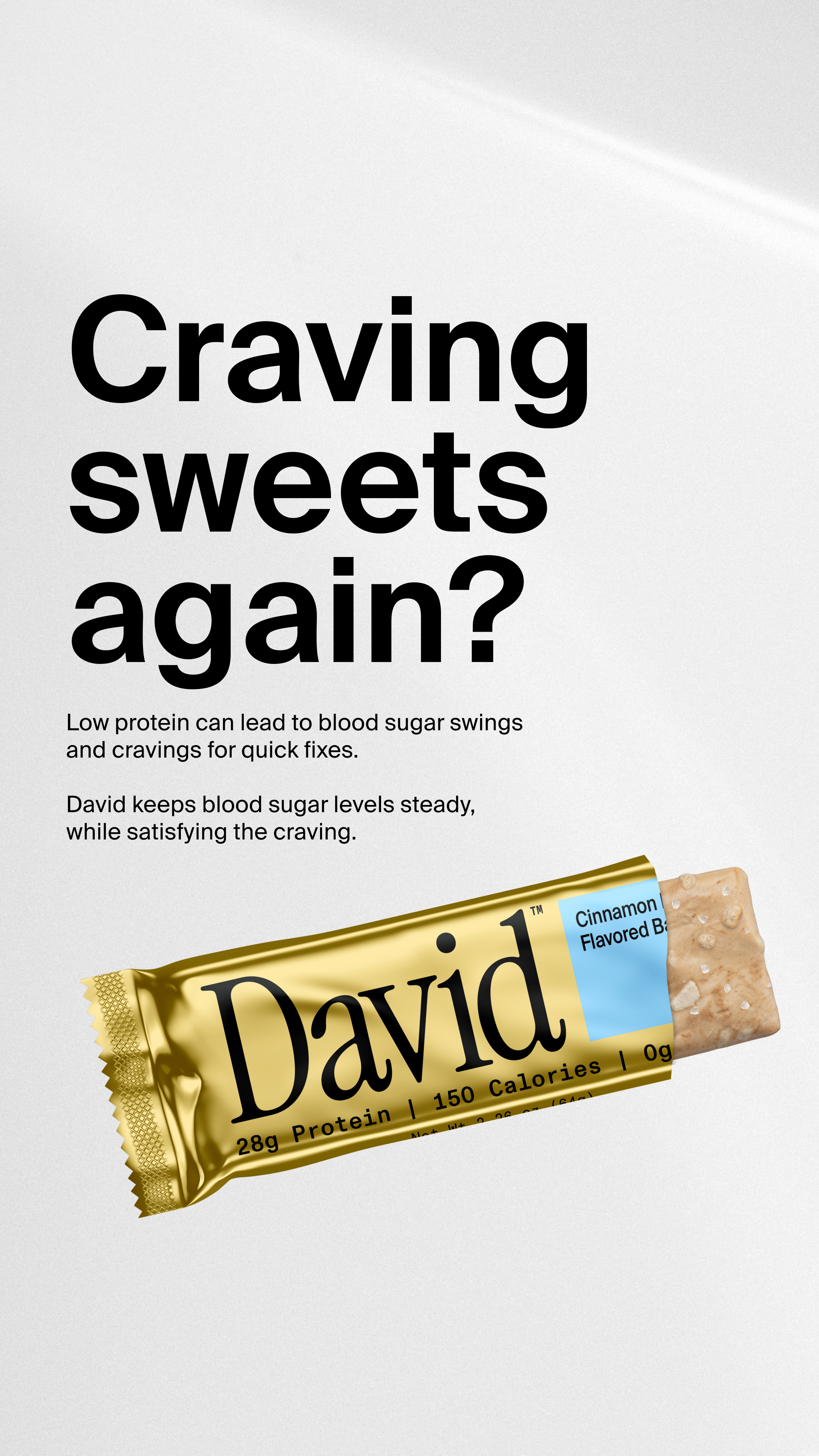 David Protein Facebook ad