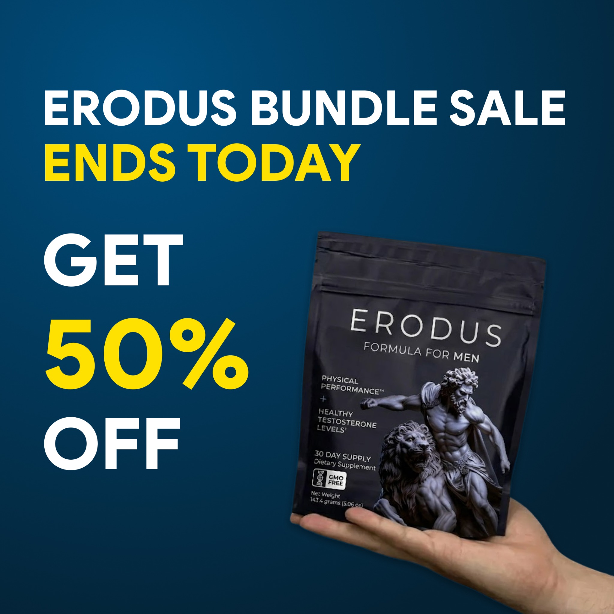 Erodus Formula For Men Facebook ad