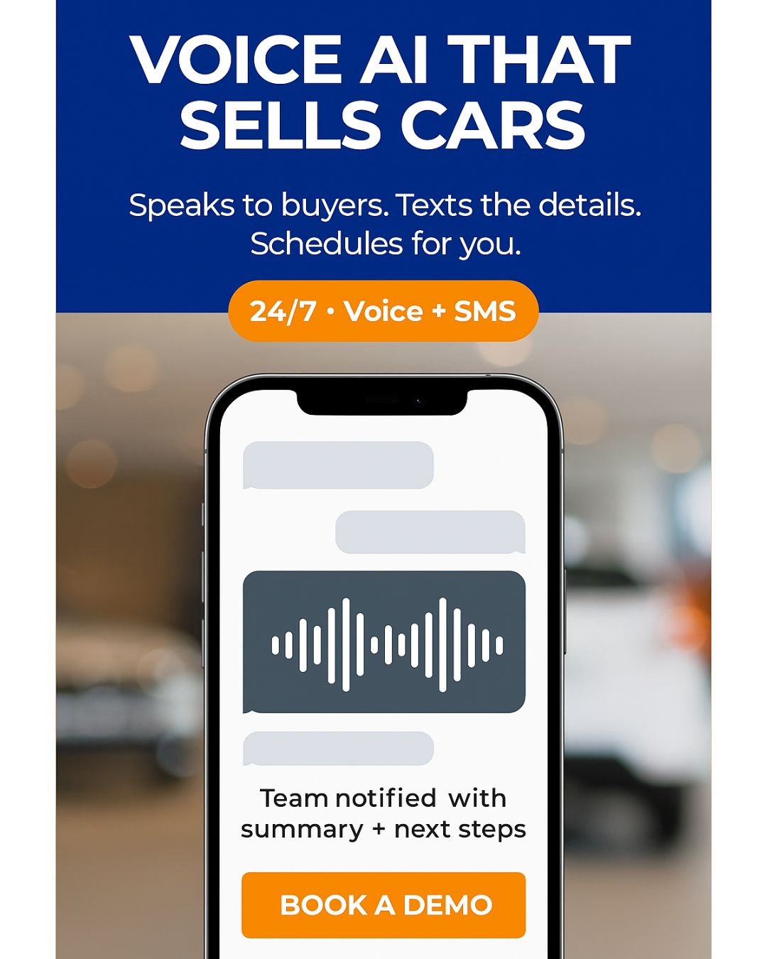 DealerPromoter AI: AI That Sells More Cars Facebook ad: SELL 10 EXTRA CARS A MONTH!