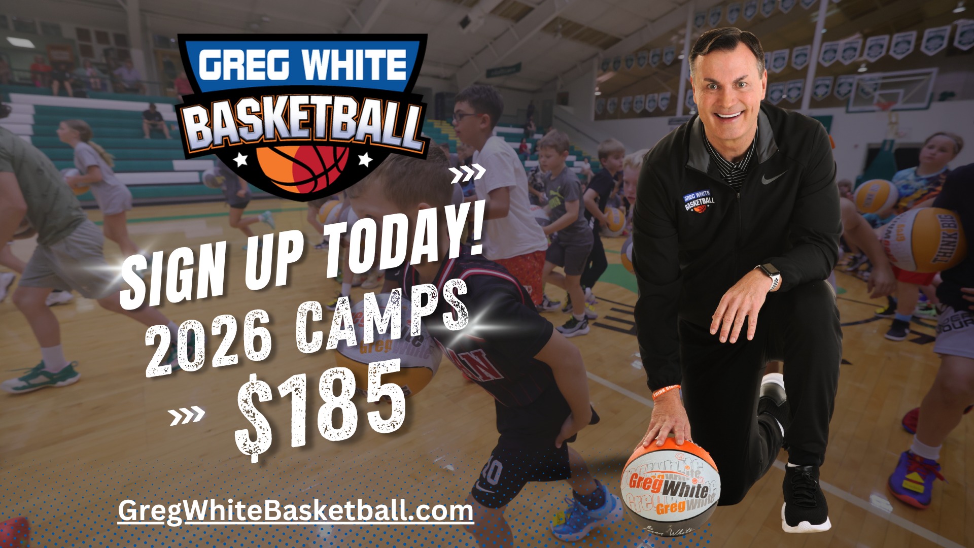 Greg White Basketball Facebook ad: Session I - Little Wizards Camp (Ages 5-10)