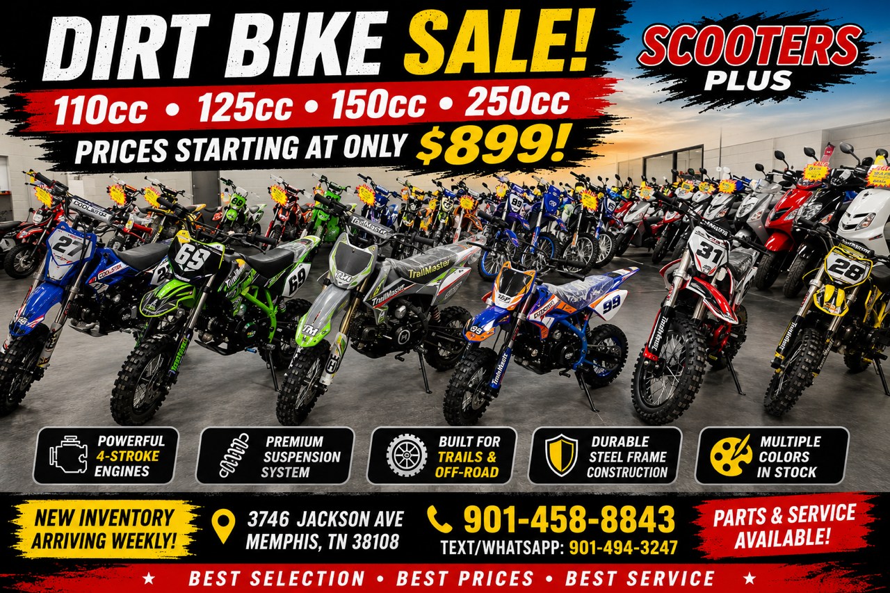 Scooters Plus Facebook ad: 2026 Trailmaster MK