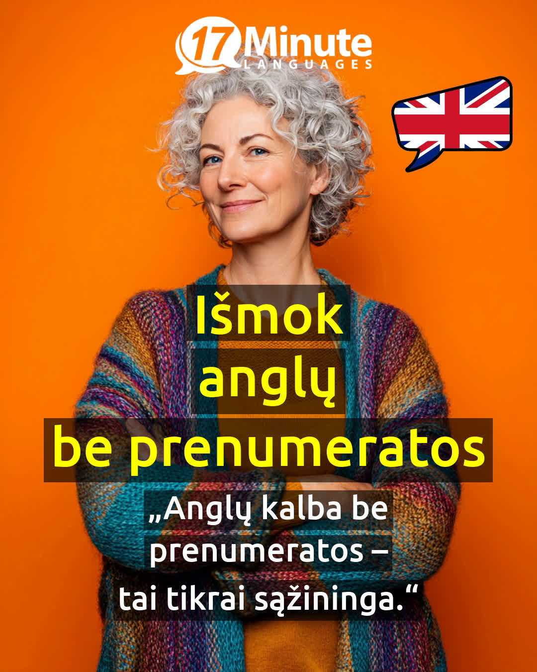 17 Minute Languages Lietuva Facebook ad