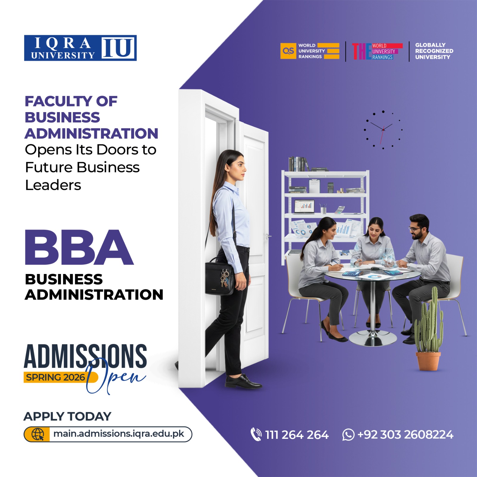 Iqra University - IU Facebook ad: 𝐒𝐭𝐞𝐩 𝐈𝐧𝐭𝐨 𝐄𝐱𝐜𝐞𝐥𝐥𝐞𝐧𝐜𝐞 𝐰𝐢𝐭𝐡 𝐈𝐪𝐫𝐚…