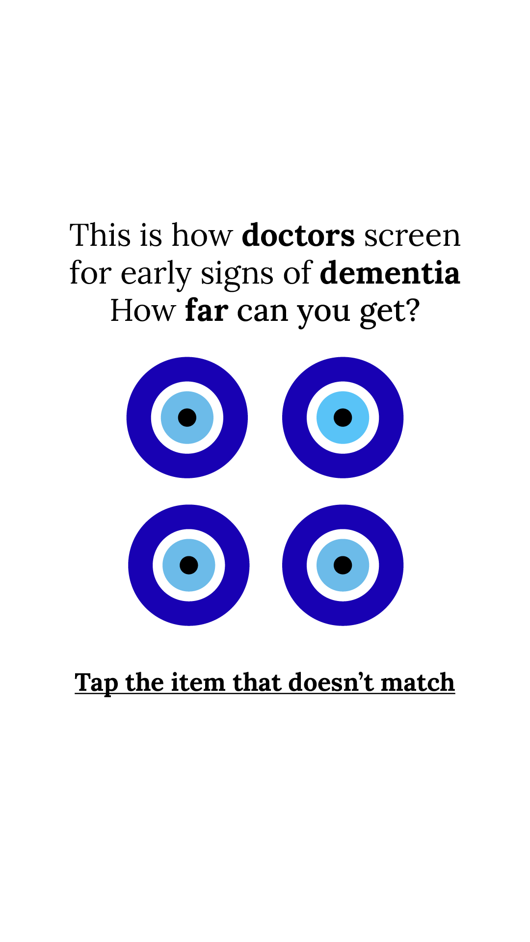 Brain Health Check Facebook ad