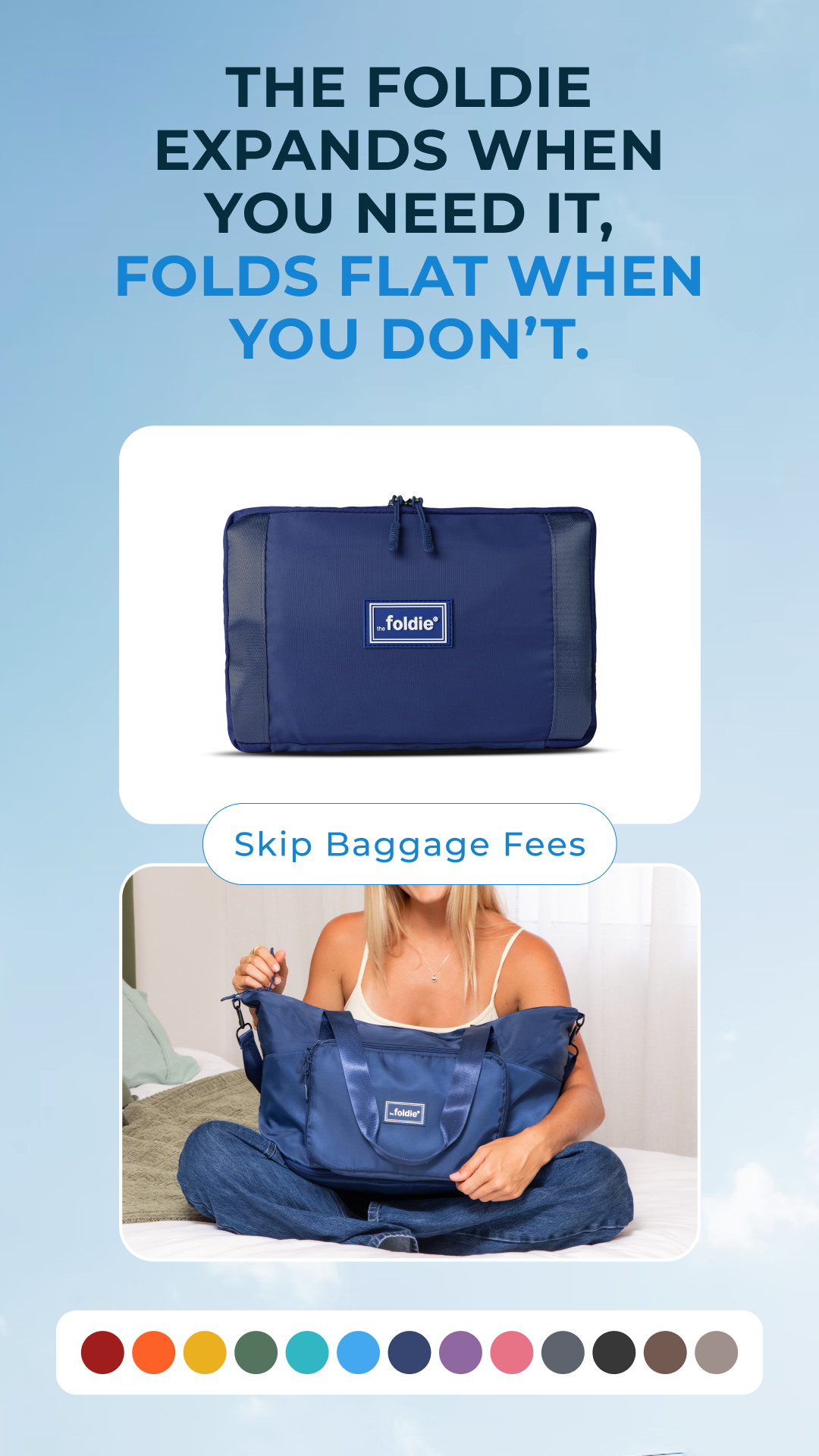 The Foldie Facebook ad