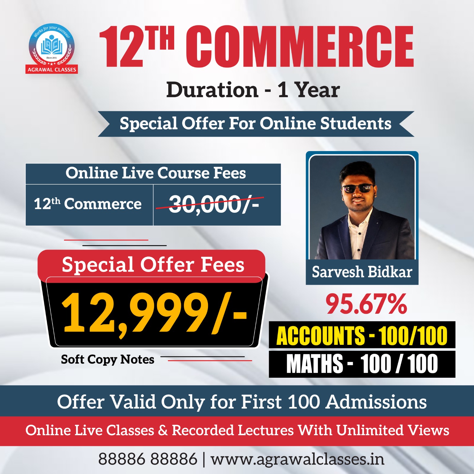 Agrawal Classes - CA CS & CMA Coaching Classes Facebook ad
