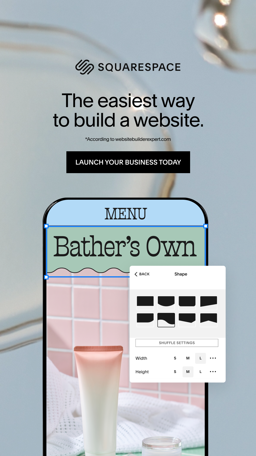 Squarespace Facebook ad