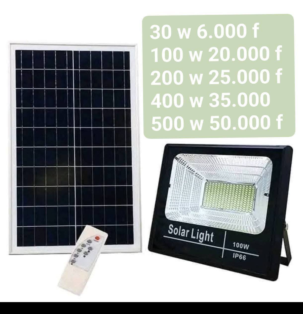 Rabs Business Facebook ad: Des lampadaire batterie et kits solaire disponible