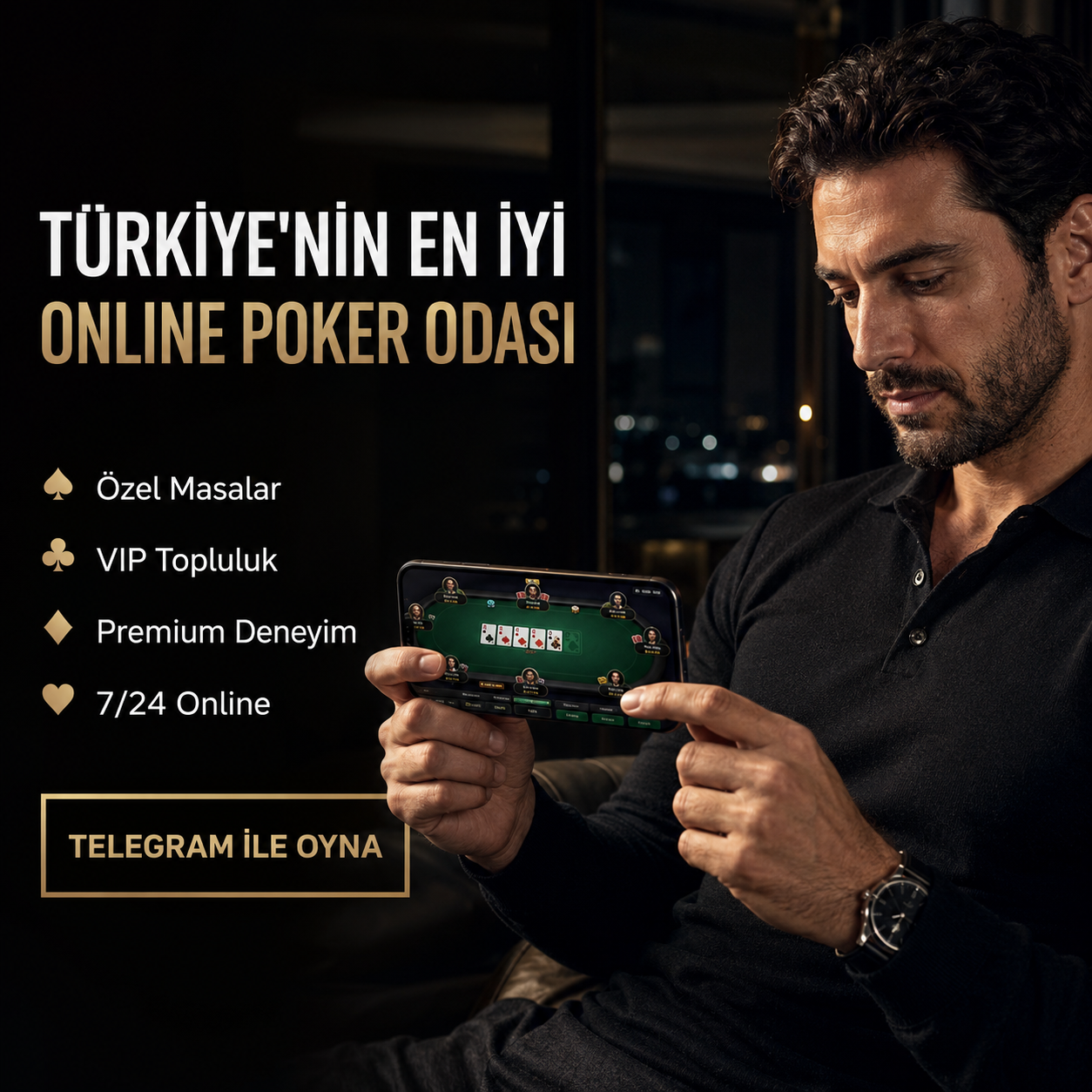 Michael Johnson Facebook ad: Özel Türkiye Poker Kulübü