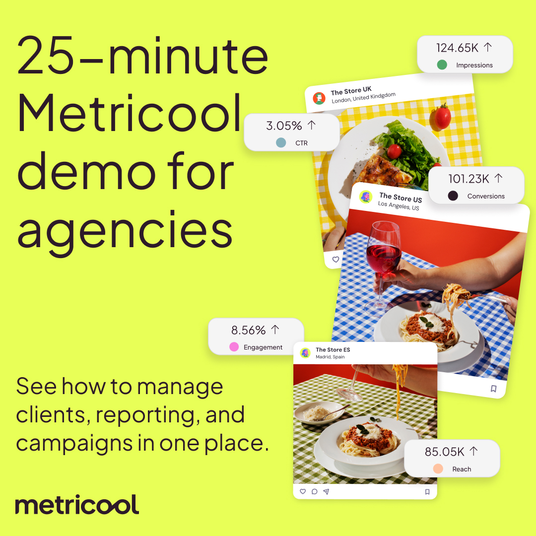 Metricool Facebook ad