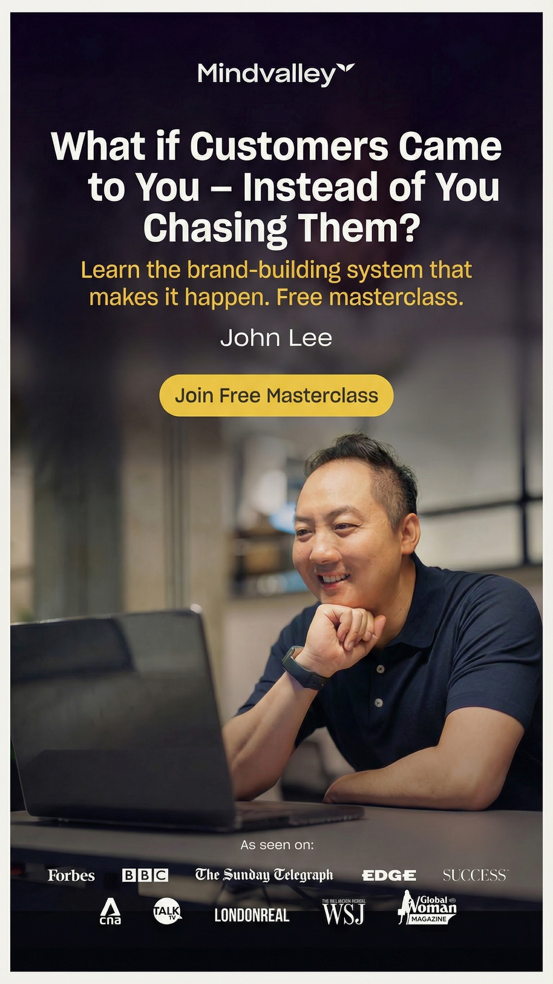 Mindvalley Facebook ad from Mar 8, 2026