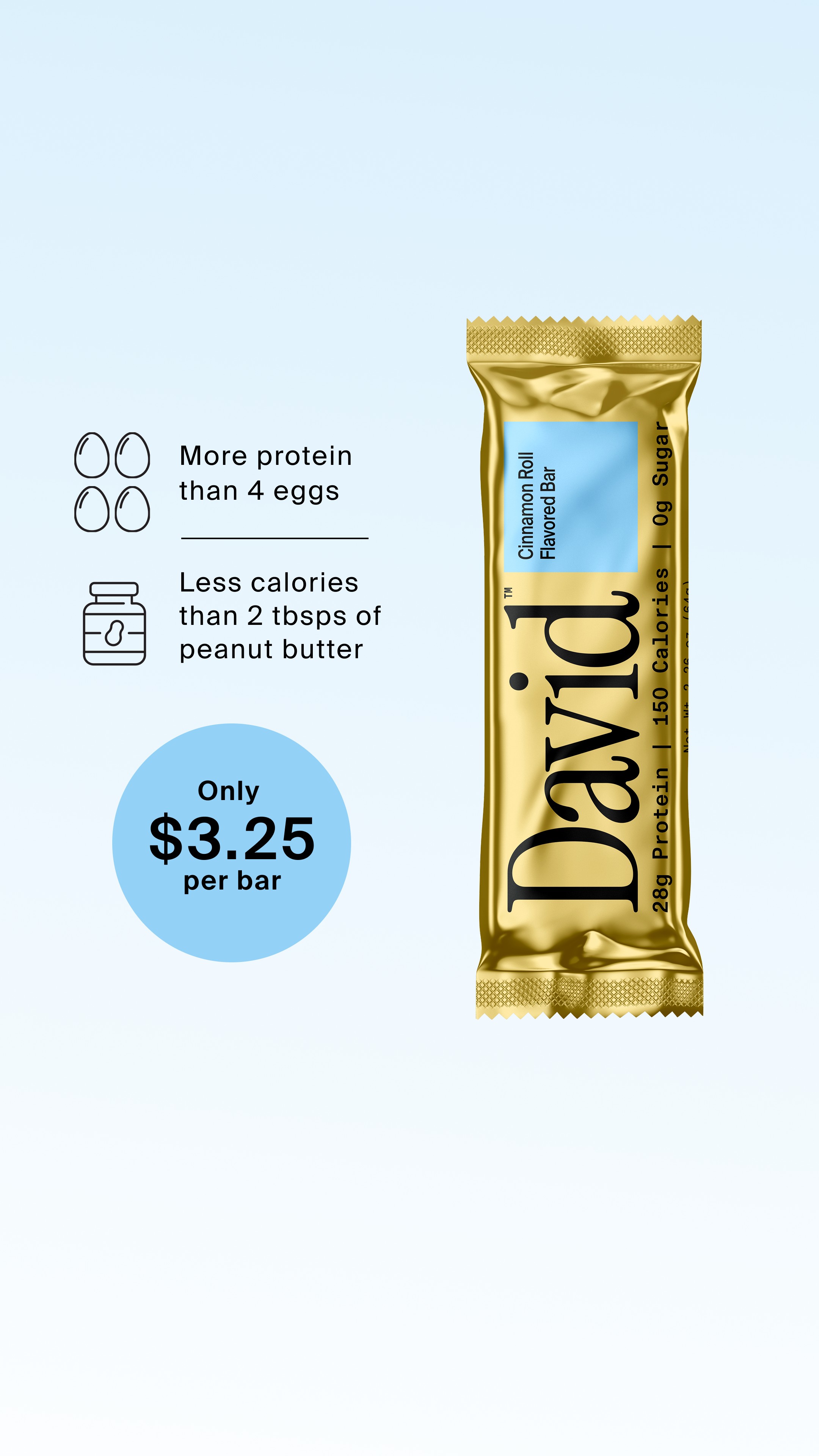 David Protein Facebook ad