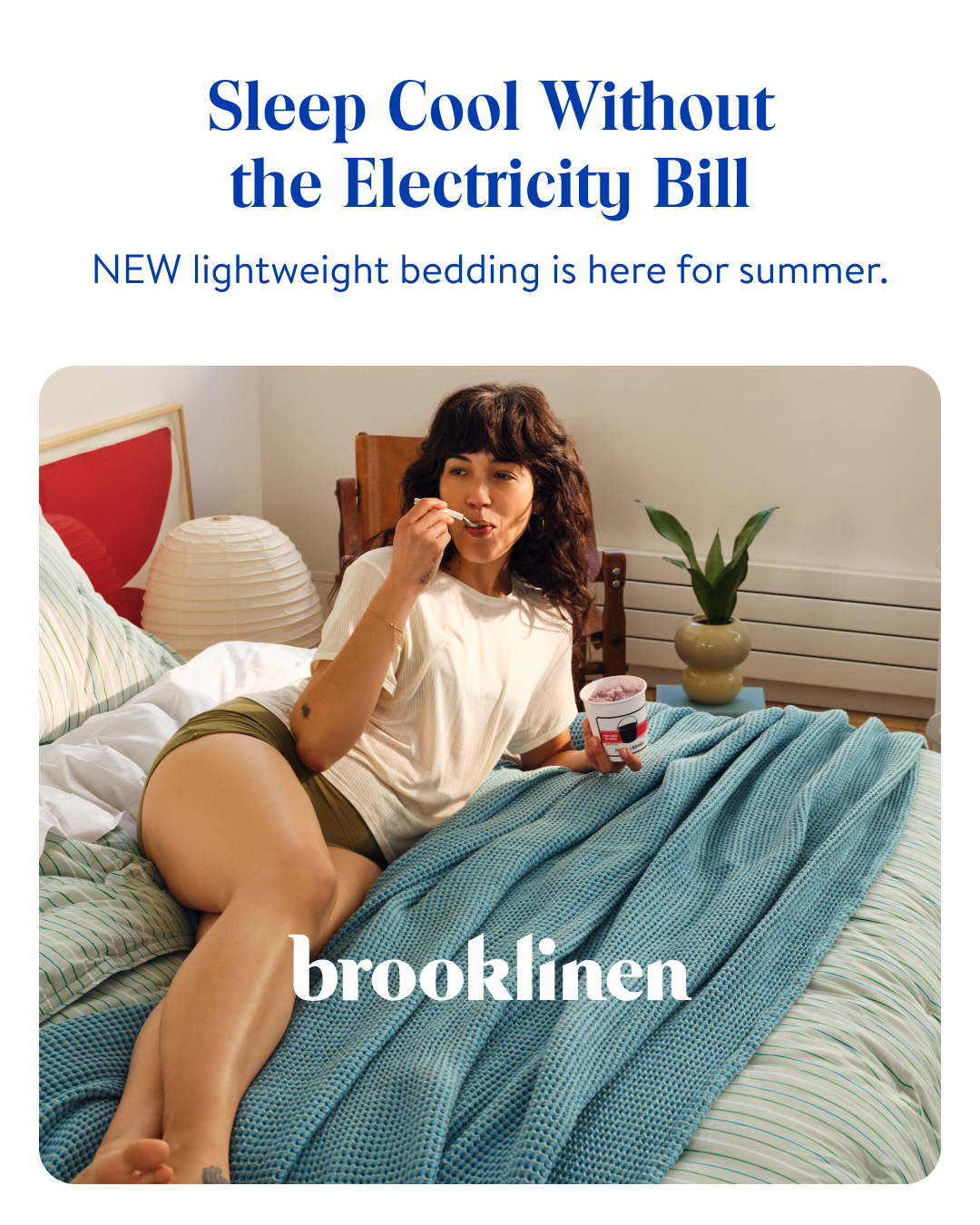 Brooklinen Facebook ad