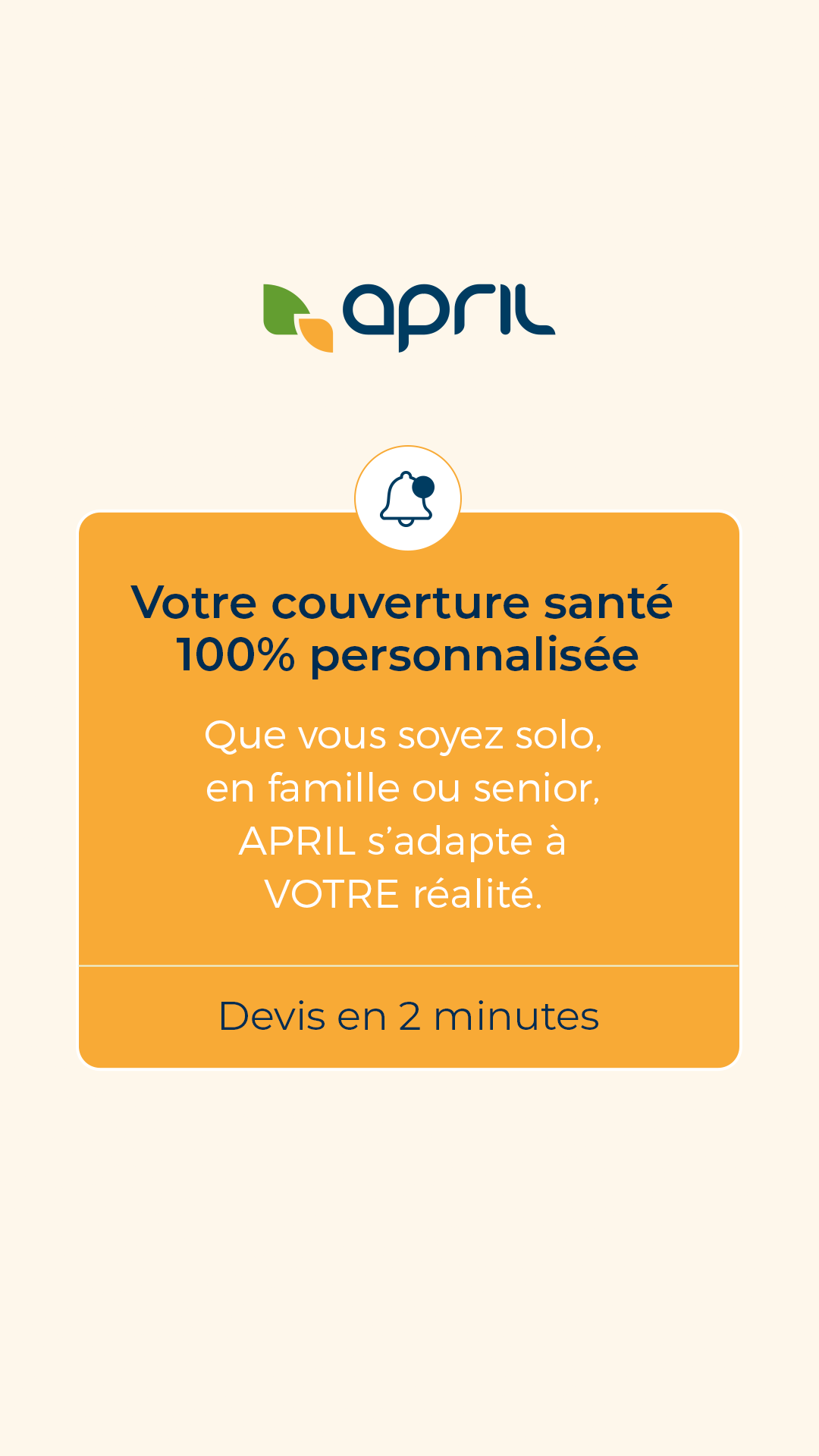 APRIL Facebook ad