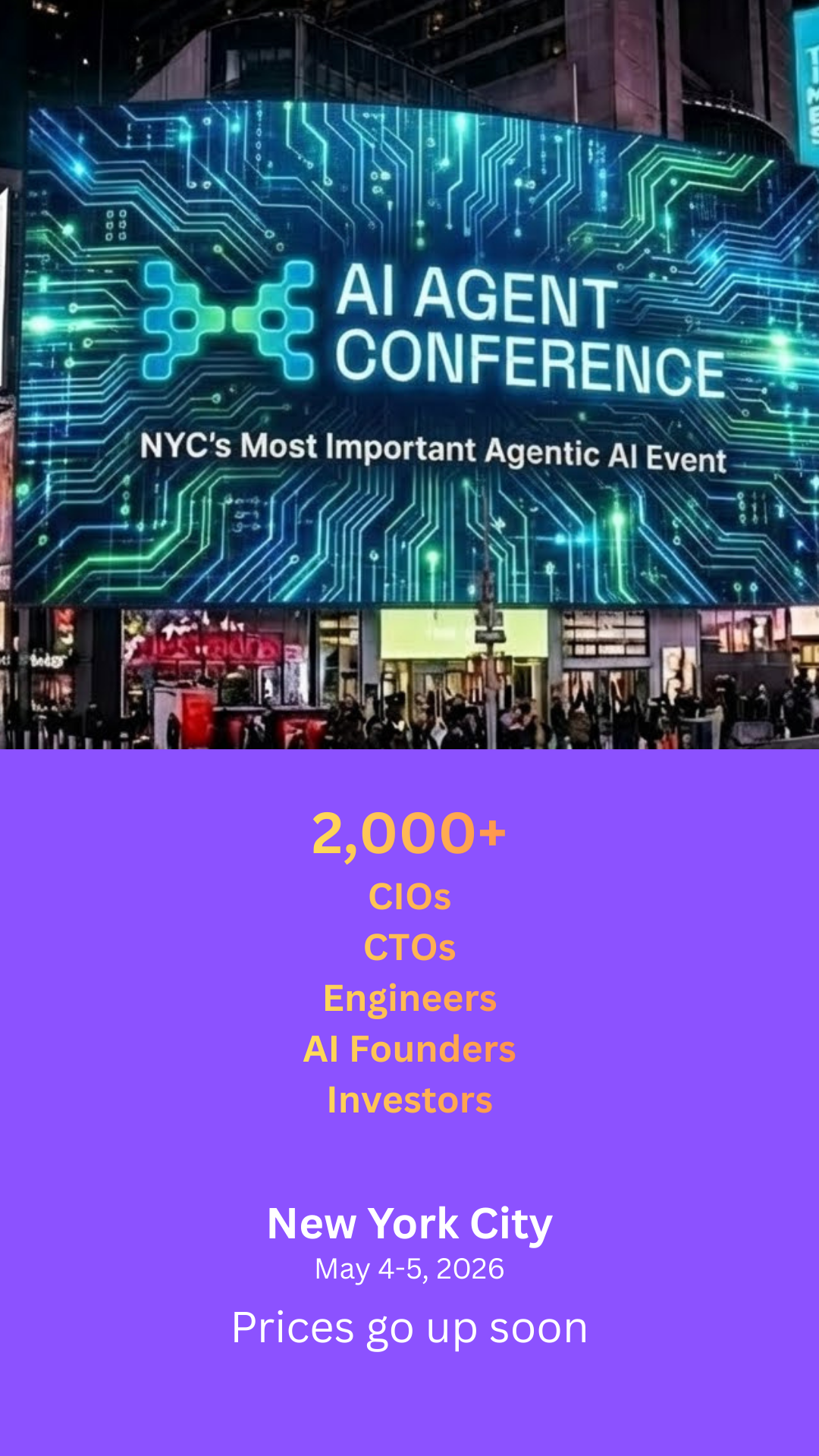 AI Agent Conference Facebook ad