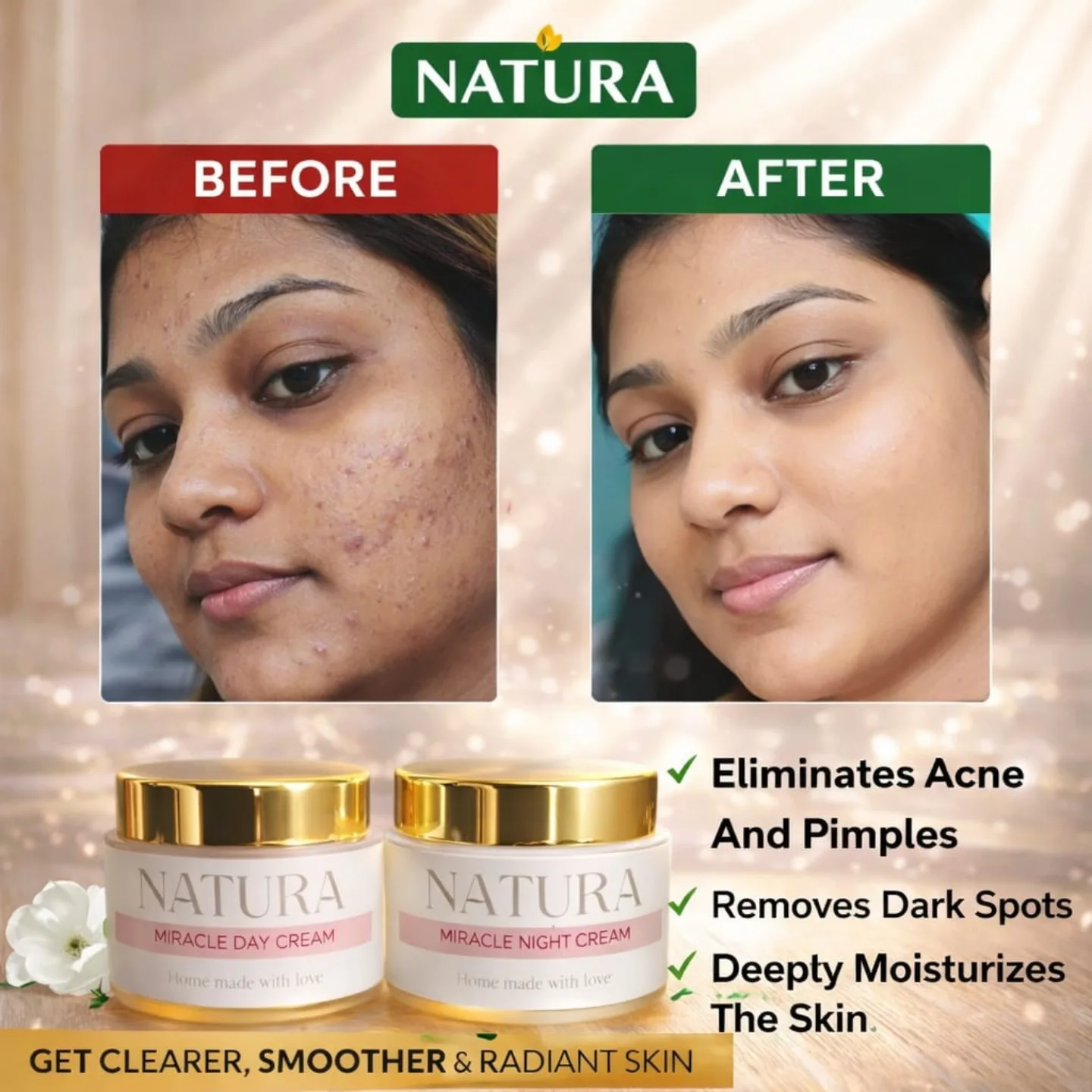 Natura Organic Skincare  Facebook ad