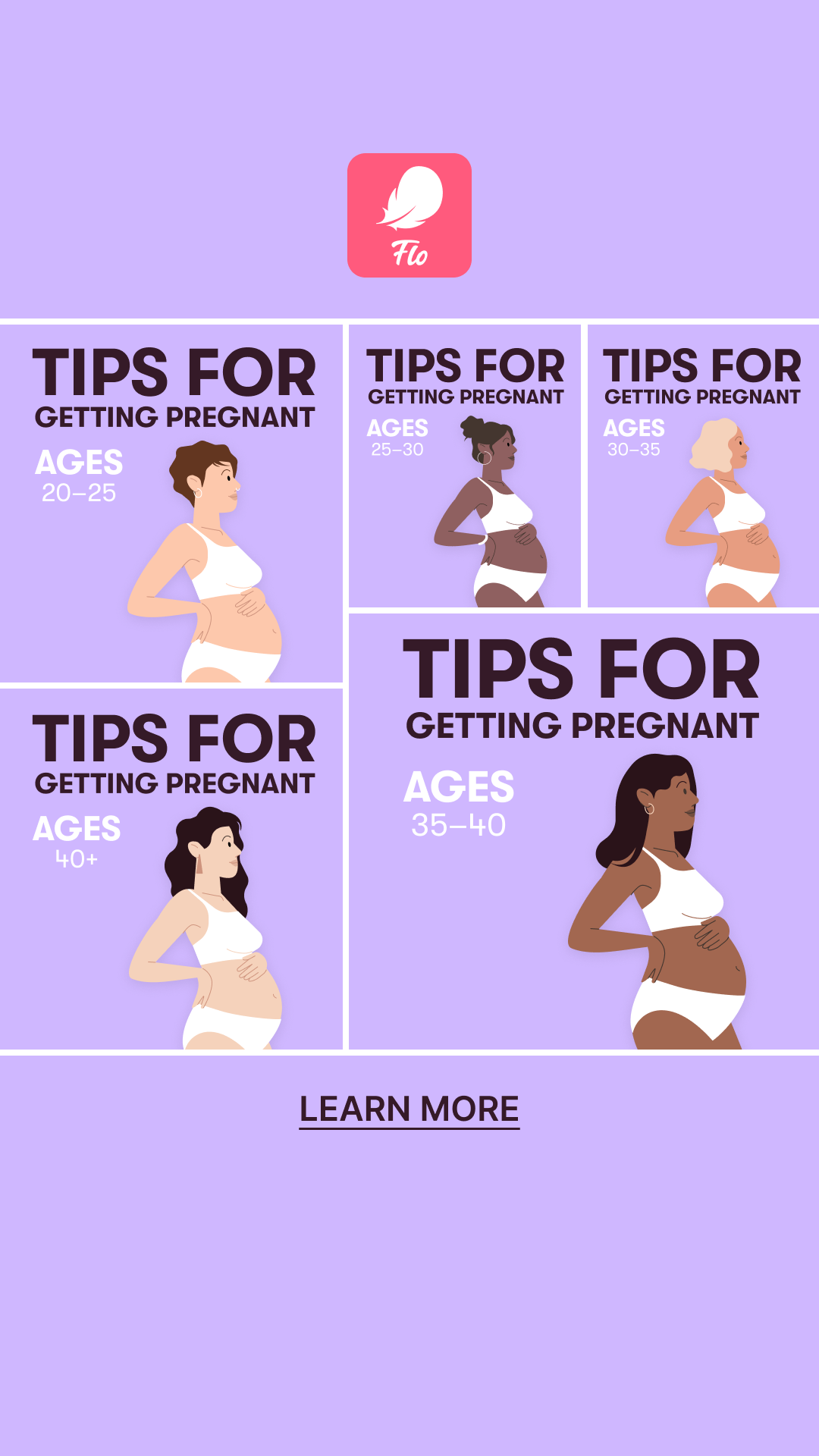 Flo Period Tracker App Facebook ad