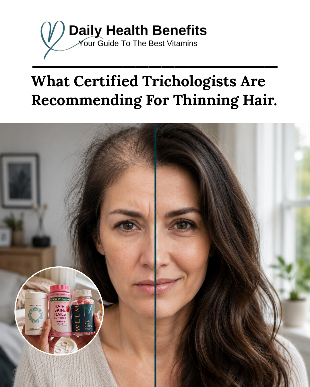 Certified Trichologist & Scalp Specialist Emily DeNard, Emunah Beauty Facebook ad