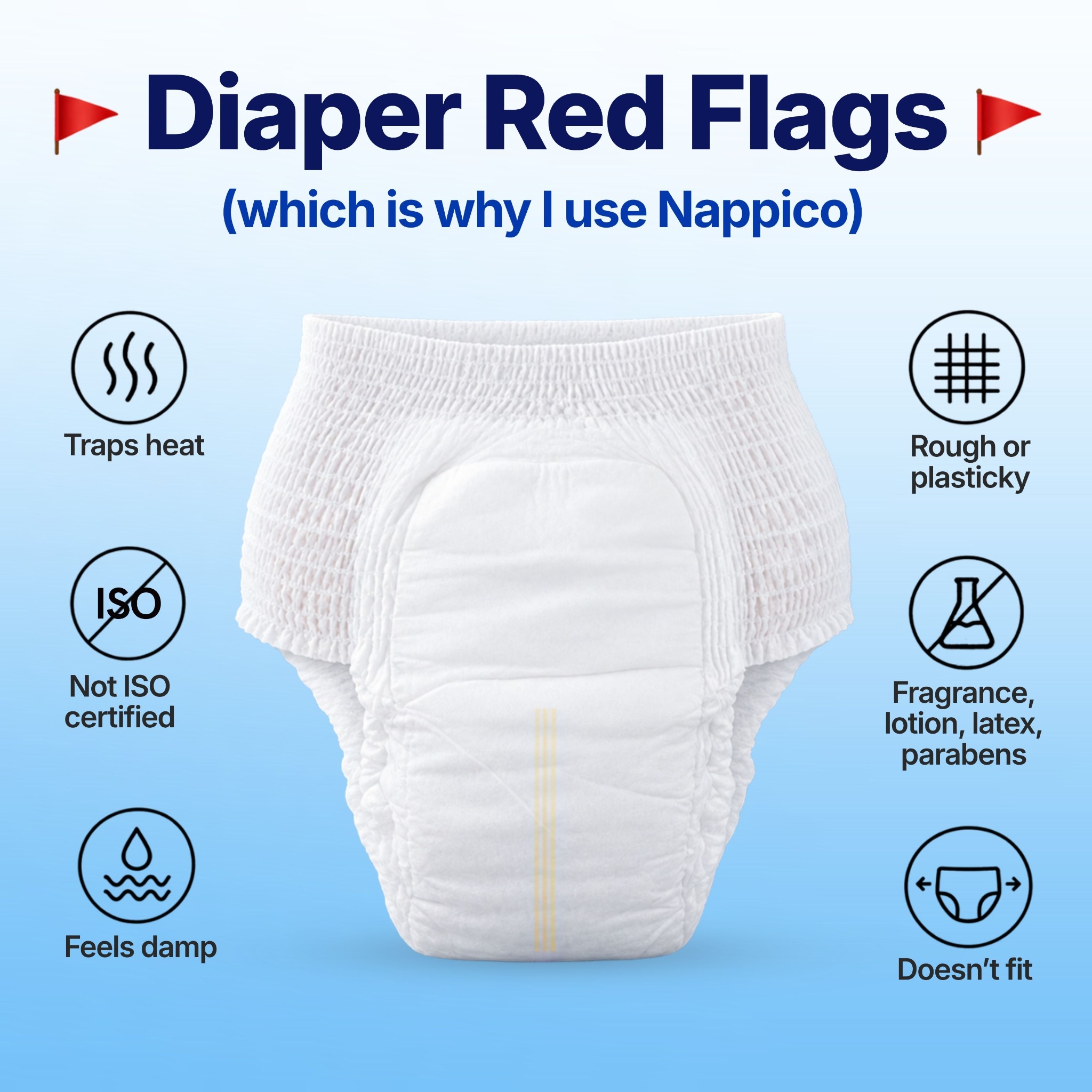 Nappico Facebook ad: 7-Layer Protection for Little Ones