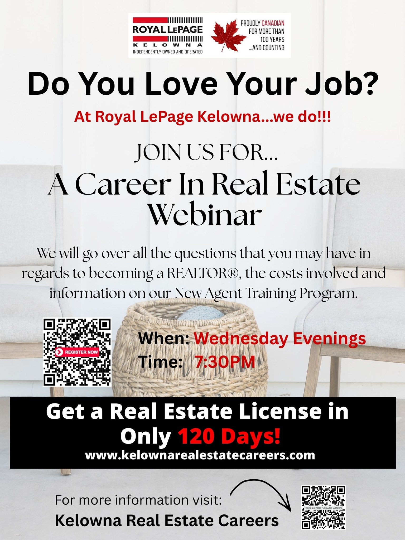 Royal Lepage Kelowna - Real Estate Careers Facebook ad: Get your real estate license in only 120…