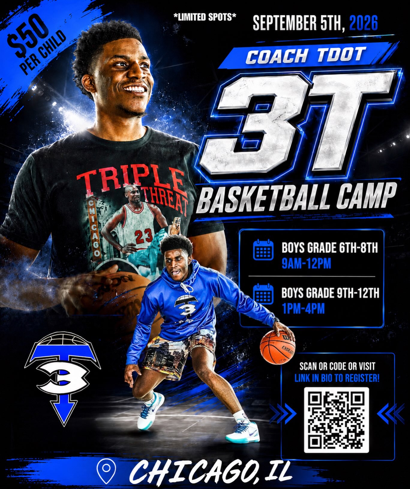3tworkouts Facebook ad: NEW CAMP DATE