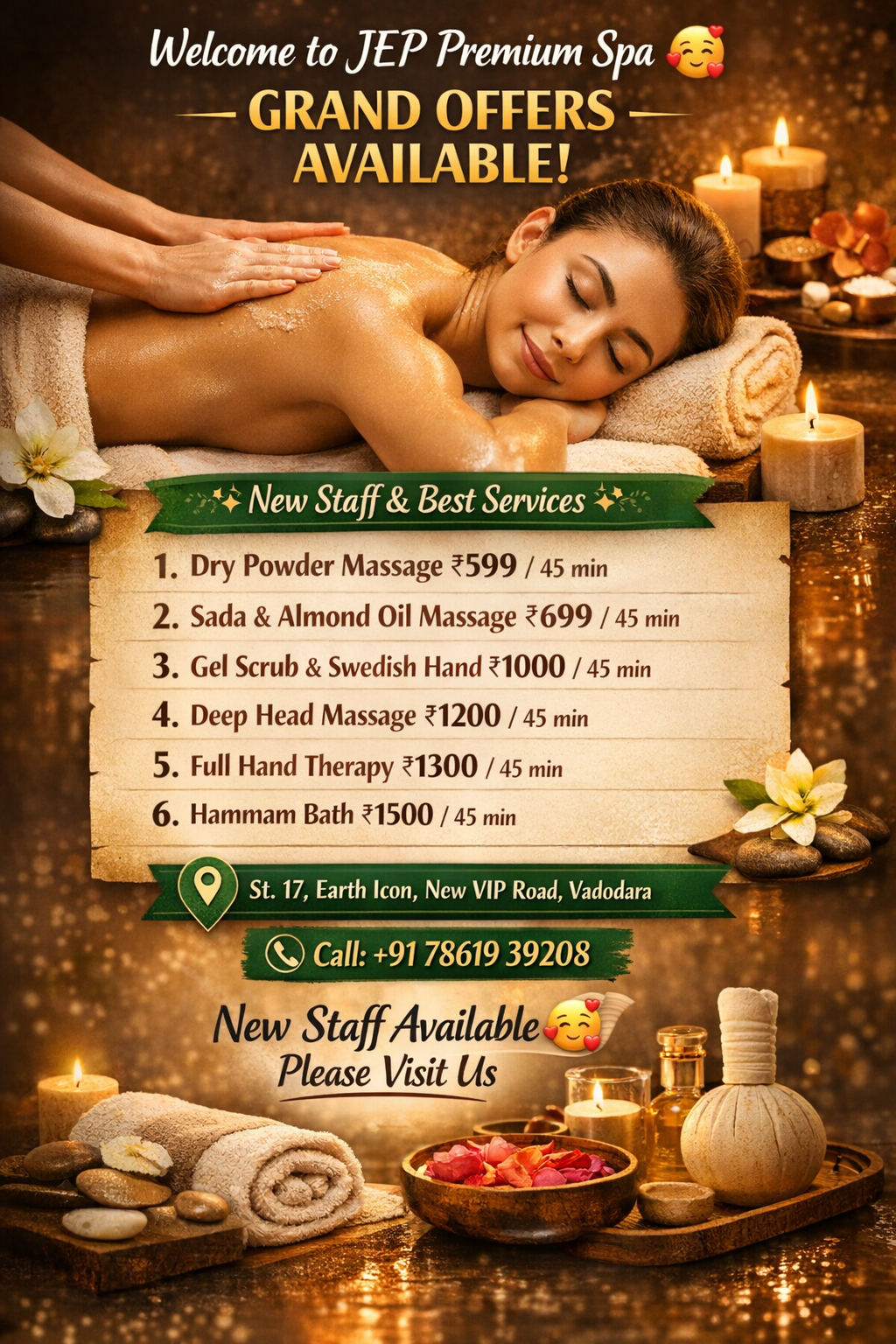 JEP premium spa Facebook ad: Welcome to JEP Premium Spa | Best Relaxing Offers Available