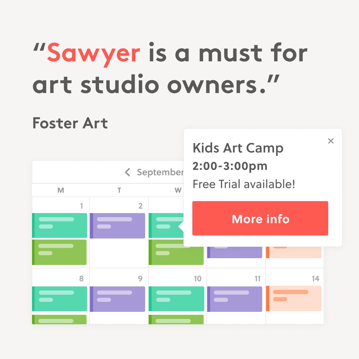 Sawyer Facebook ad