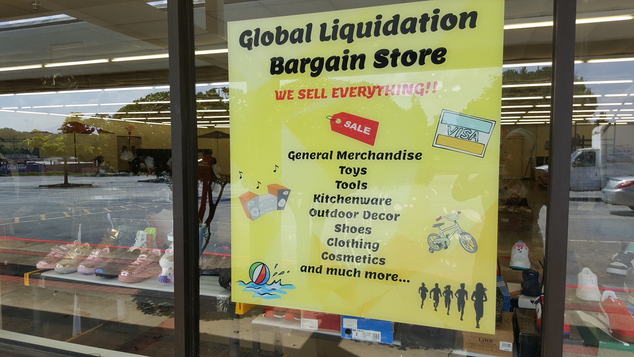 GL Bargain Store Facebook ad: Bin Items $10 and down