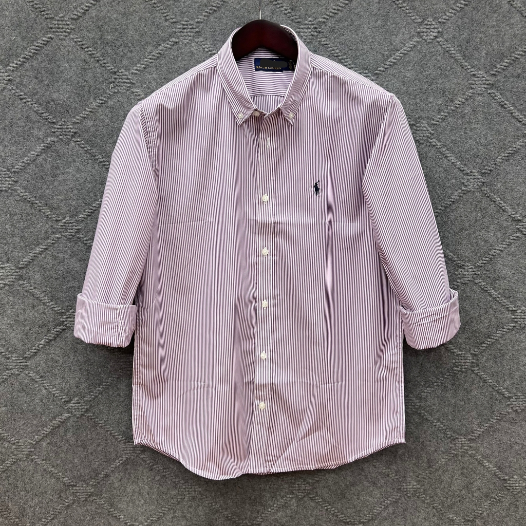 White Tailor Facebook ad: Maroon white Stripe full sleeve premium cotton shirt for men