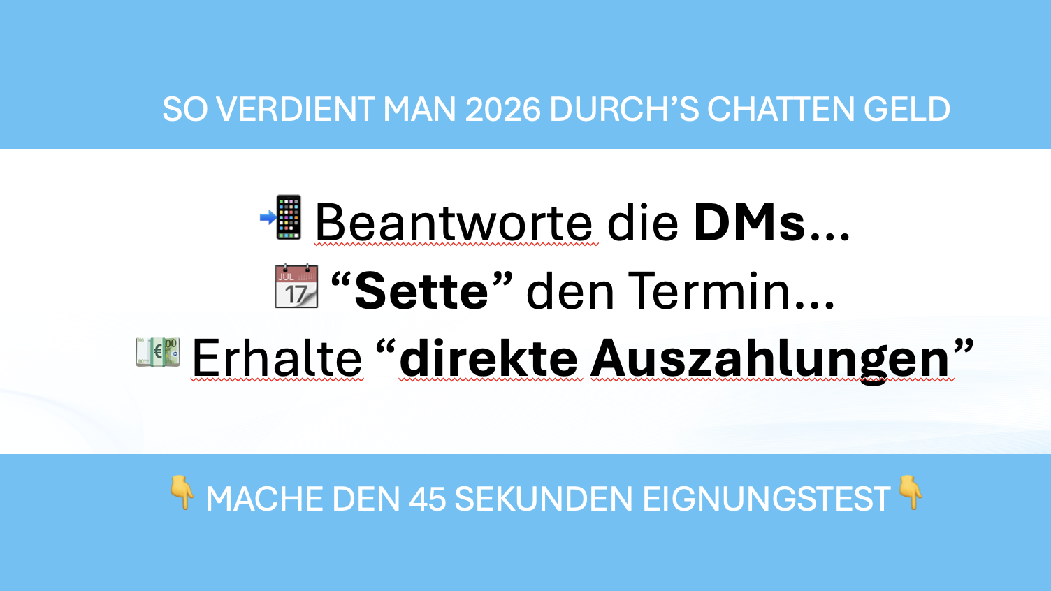 Copy & Chat Methode Facebook ad: Von neuer Marktlücke profitieren