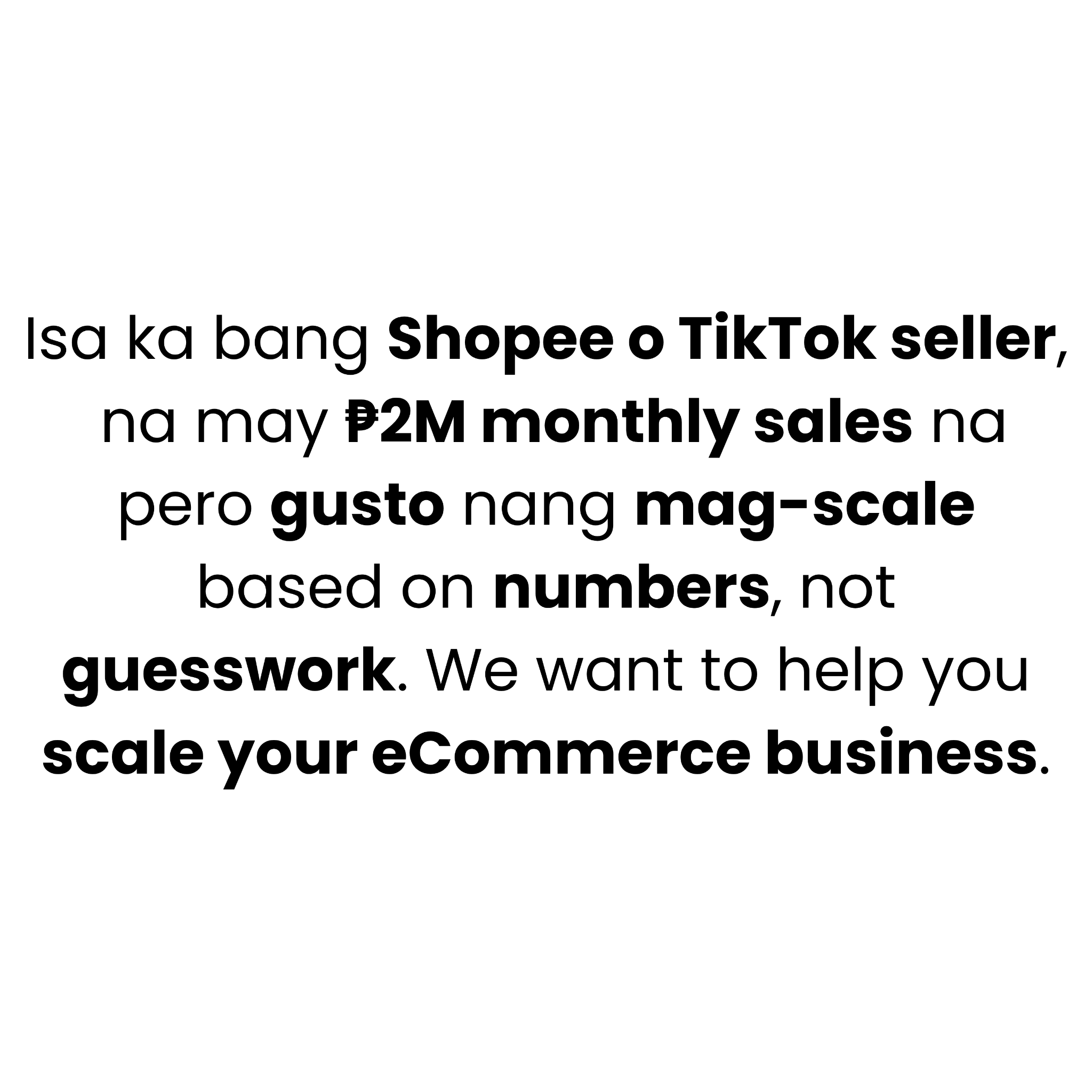 ECOM Accelerator Facebook ad