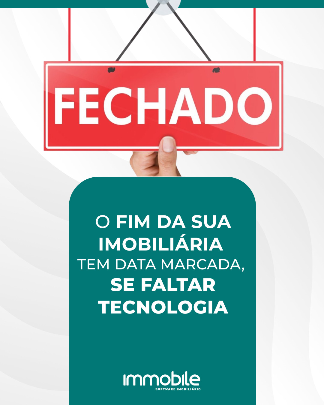 Immobile Software Facebook ad: O mercado imobiliário não perdoa a lentidão.