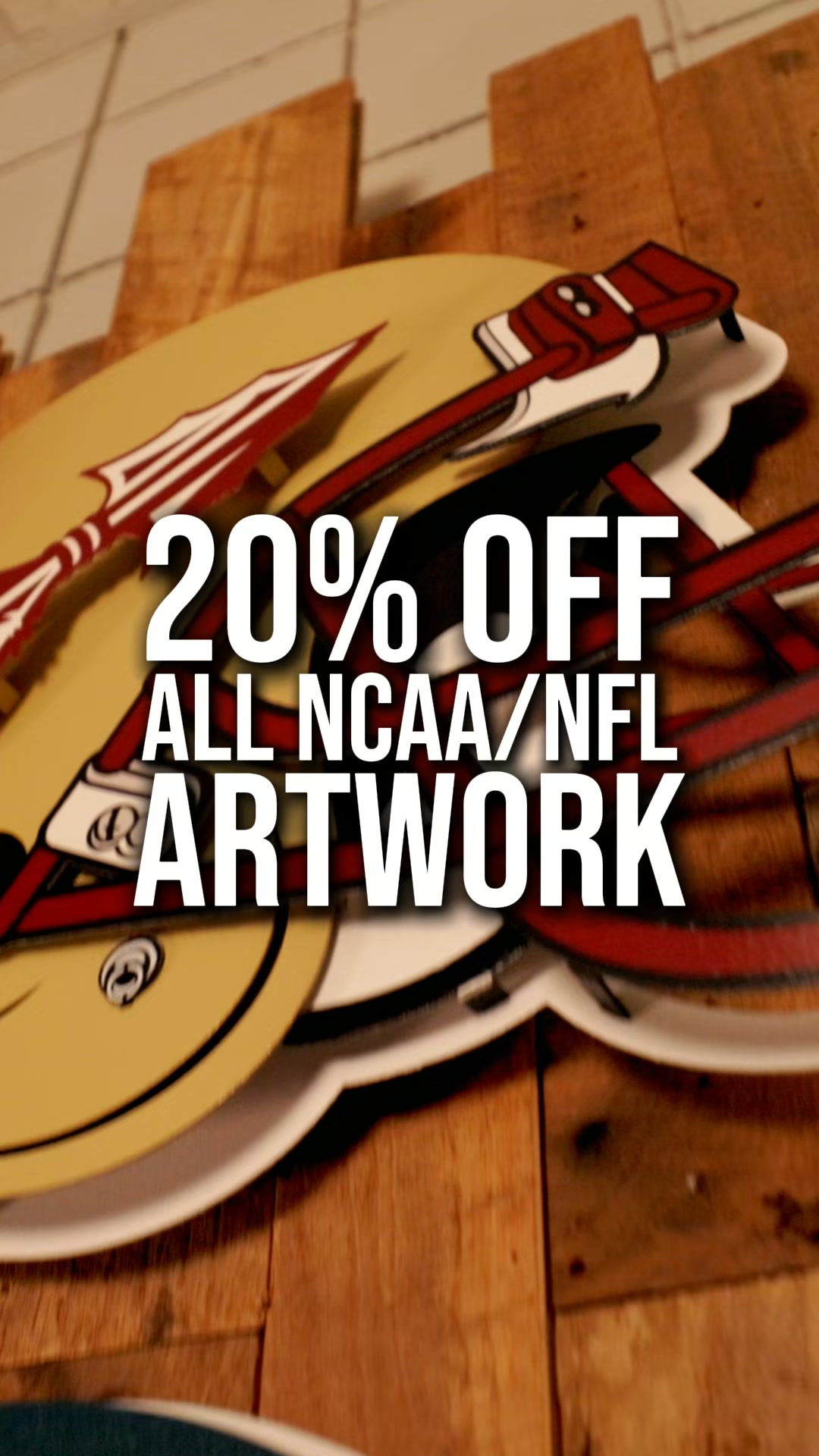 Hex Head Art Facebook ad: Code: KICKOFF20