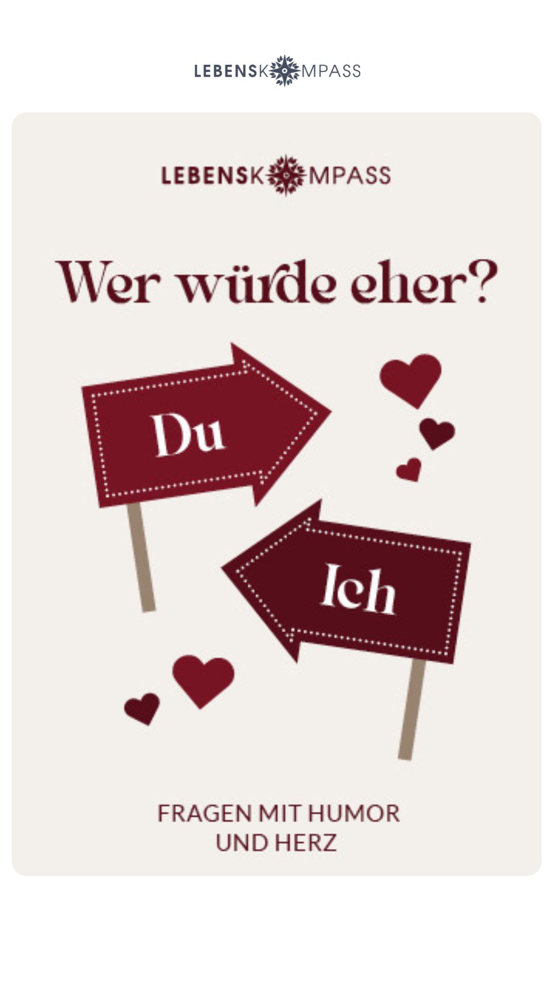 Lebenskompass Facebook ad