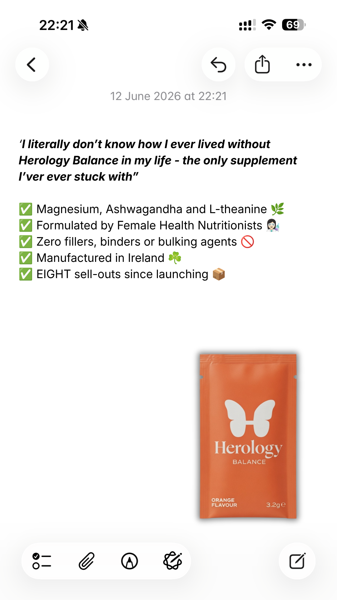 Herology Facebook ad