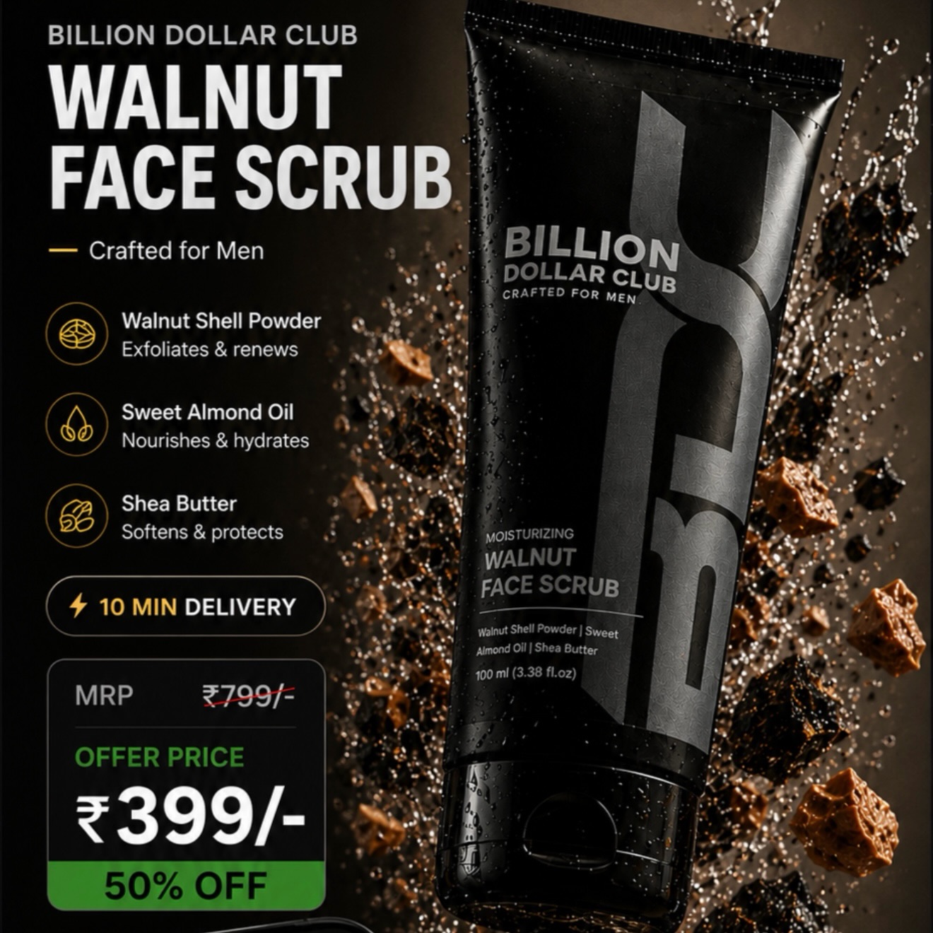 Billion Dollar Club Facebook ad: Our Best Seller is now available on Blinkit